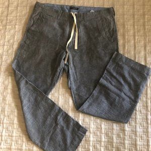 Banana Republic Linen Pants Blue 36/32